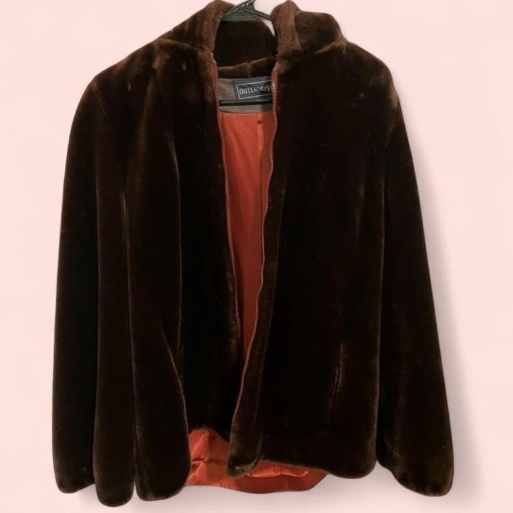 Brown Teddy Jacket Plush Winter Coat